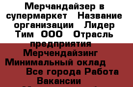 Мерчандайзер в супермаркет › Название организации ­ Лидер Тим, ООО › Отрасль предприятия ­ Мерчендайзинг › Минимальный оклад ­ 25 000 - Все города Работа » Вакансии   . Мурманская обл.,Видяево нп